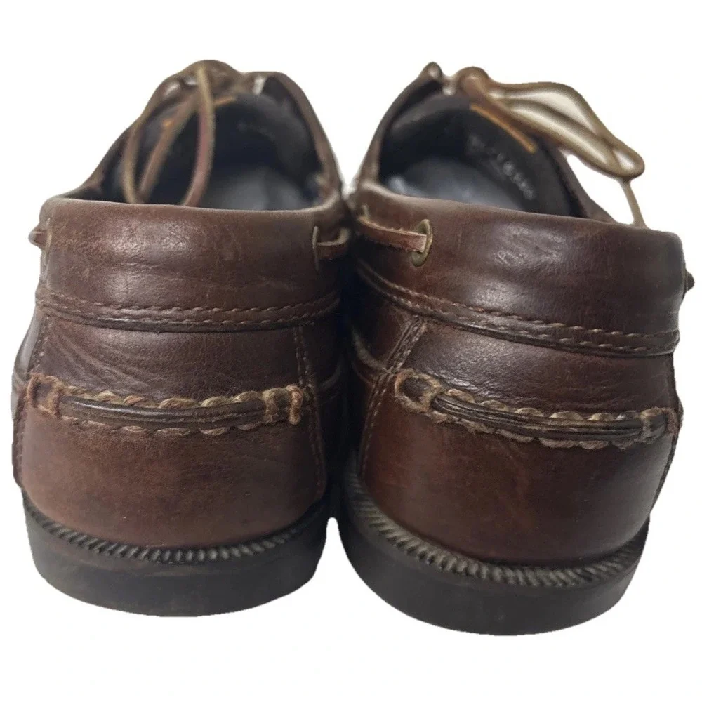 Timberland Leather Boat Shoes Mens 10.5 M Brown Preppy Classic